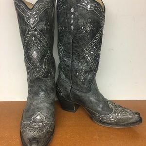 Silver and grey Corral Boots